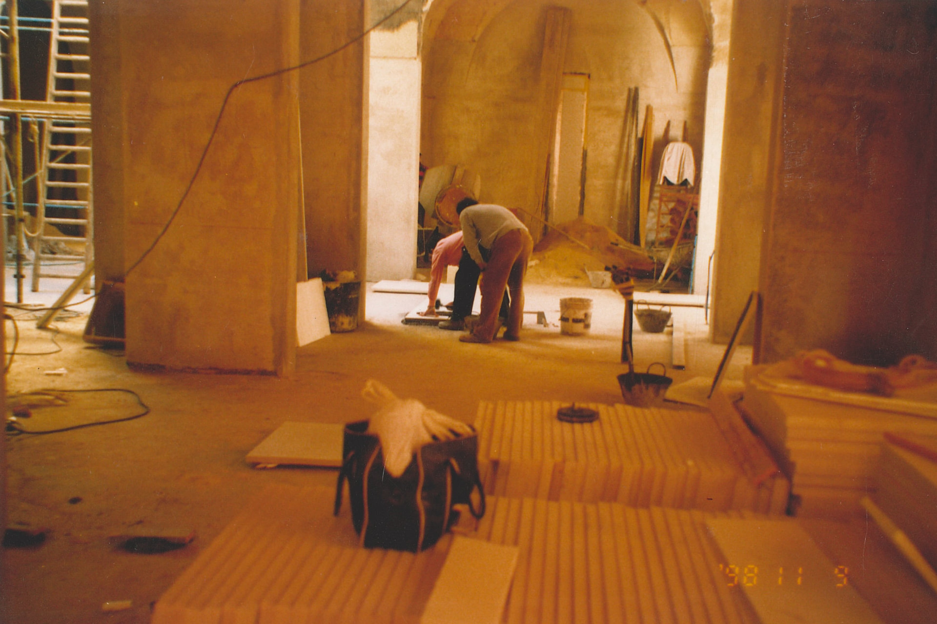 Interni in cantiere durante il restauro, novembre 1998